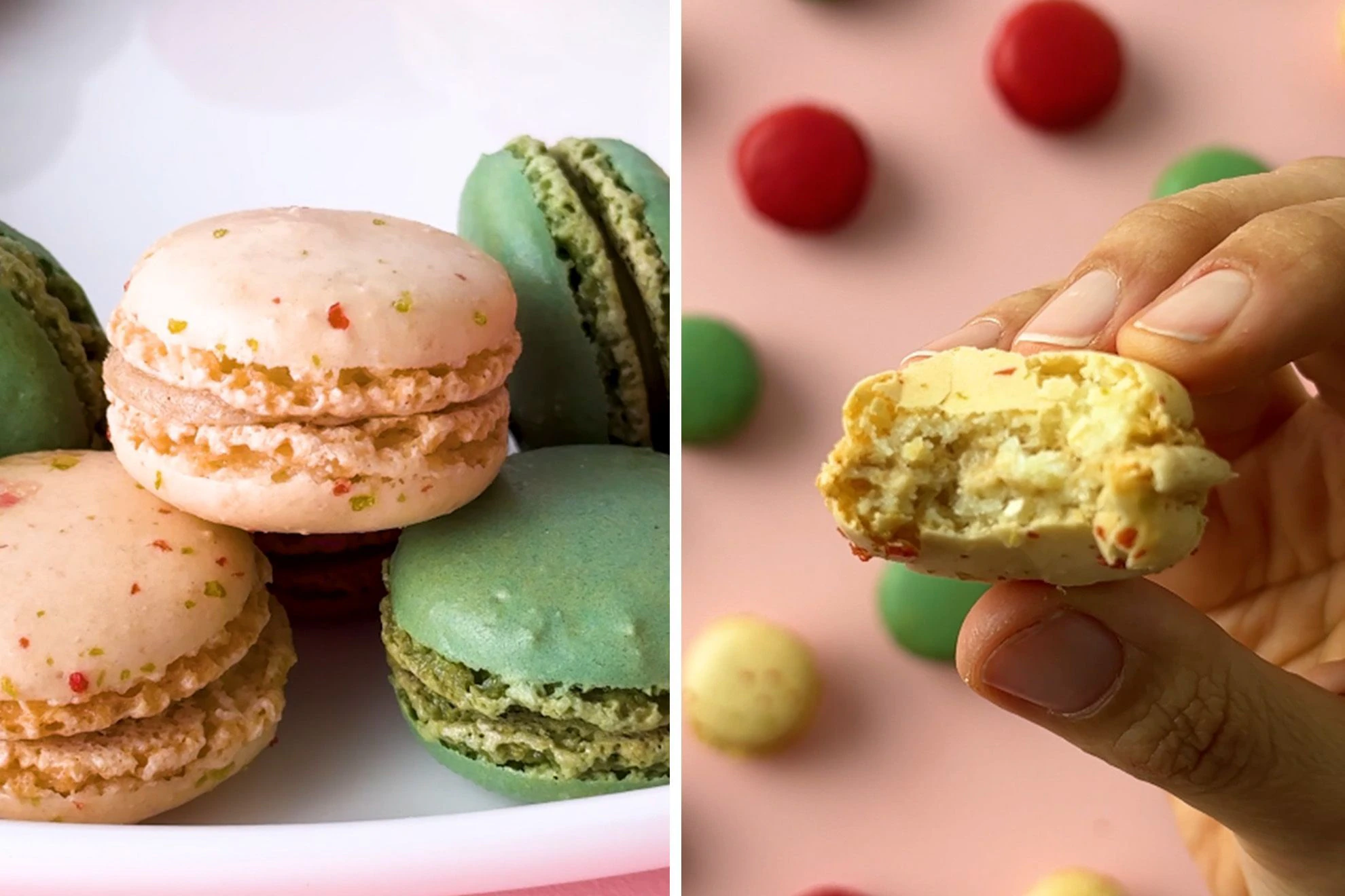 Coles Christmas macaron wreath