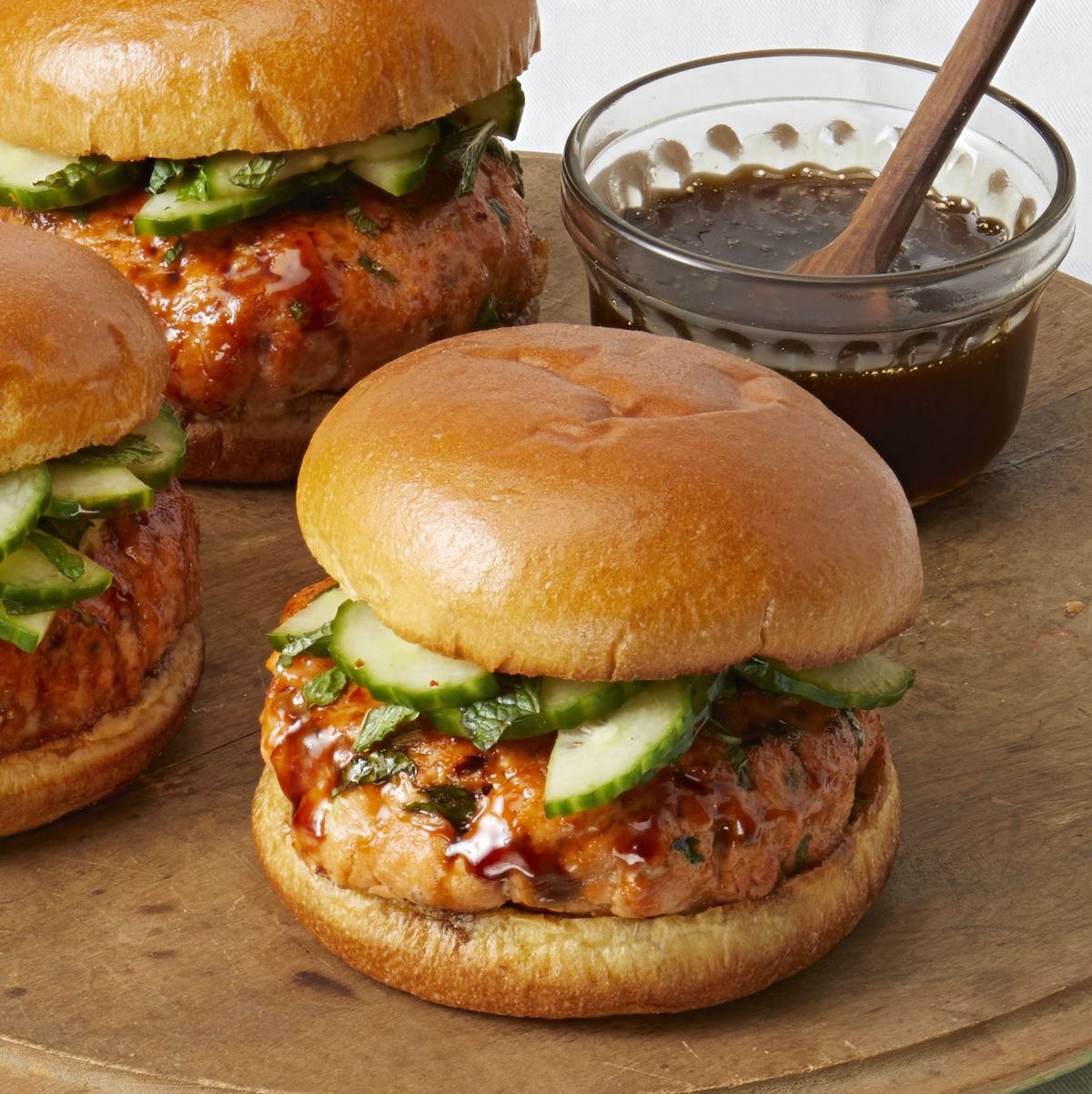 cucumber recipes sesame soy salmon burgers