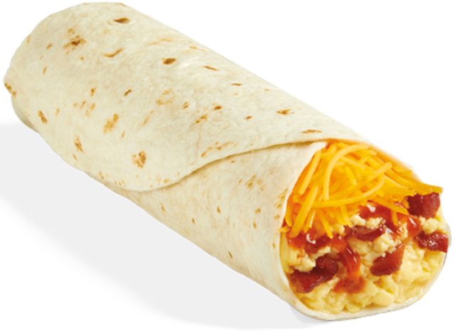 Del Taco Crispy Bacon Breakfast Burrito