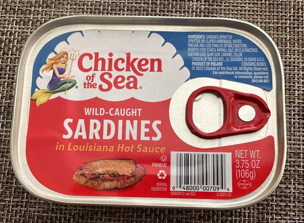 Chicken of the Sea Sardines in Louisiana Hot Sauce