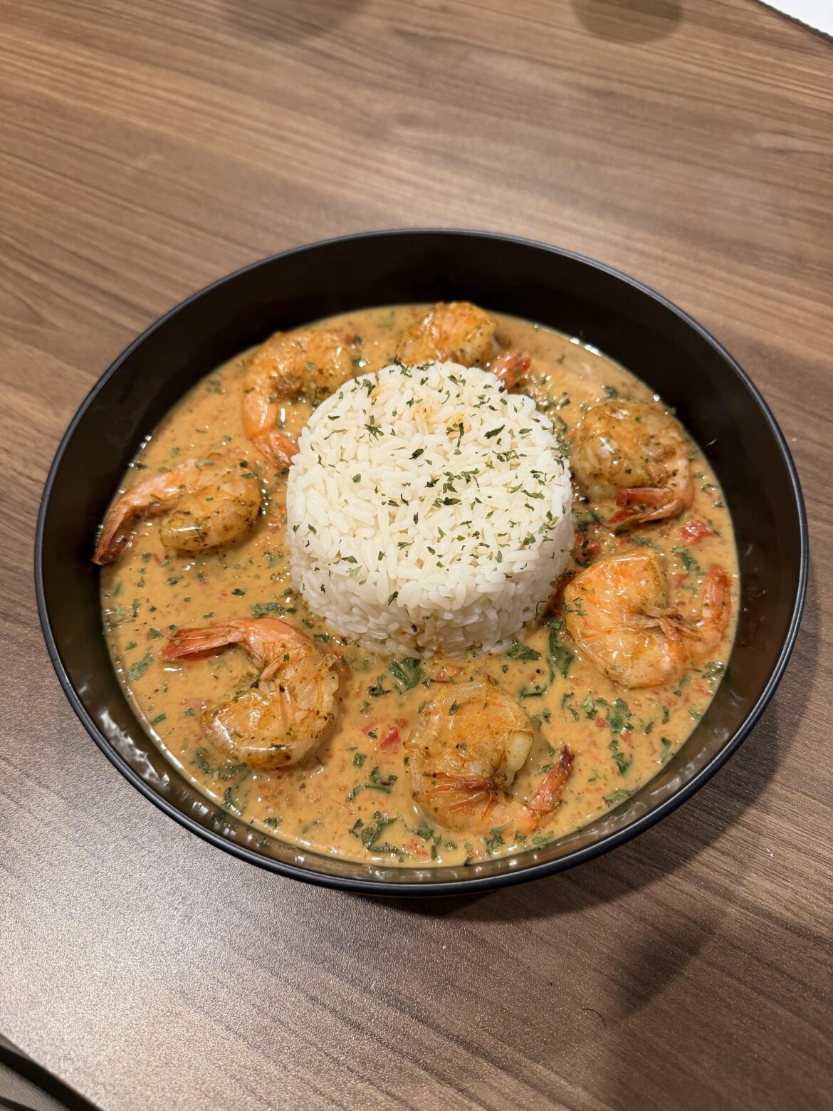 [homemade] lemongrass coconut shrimp bowl
