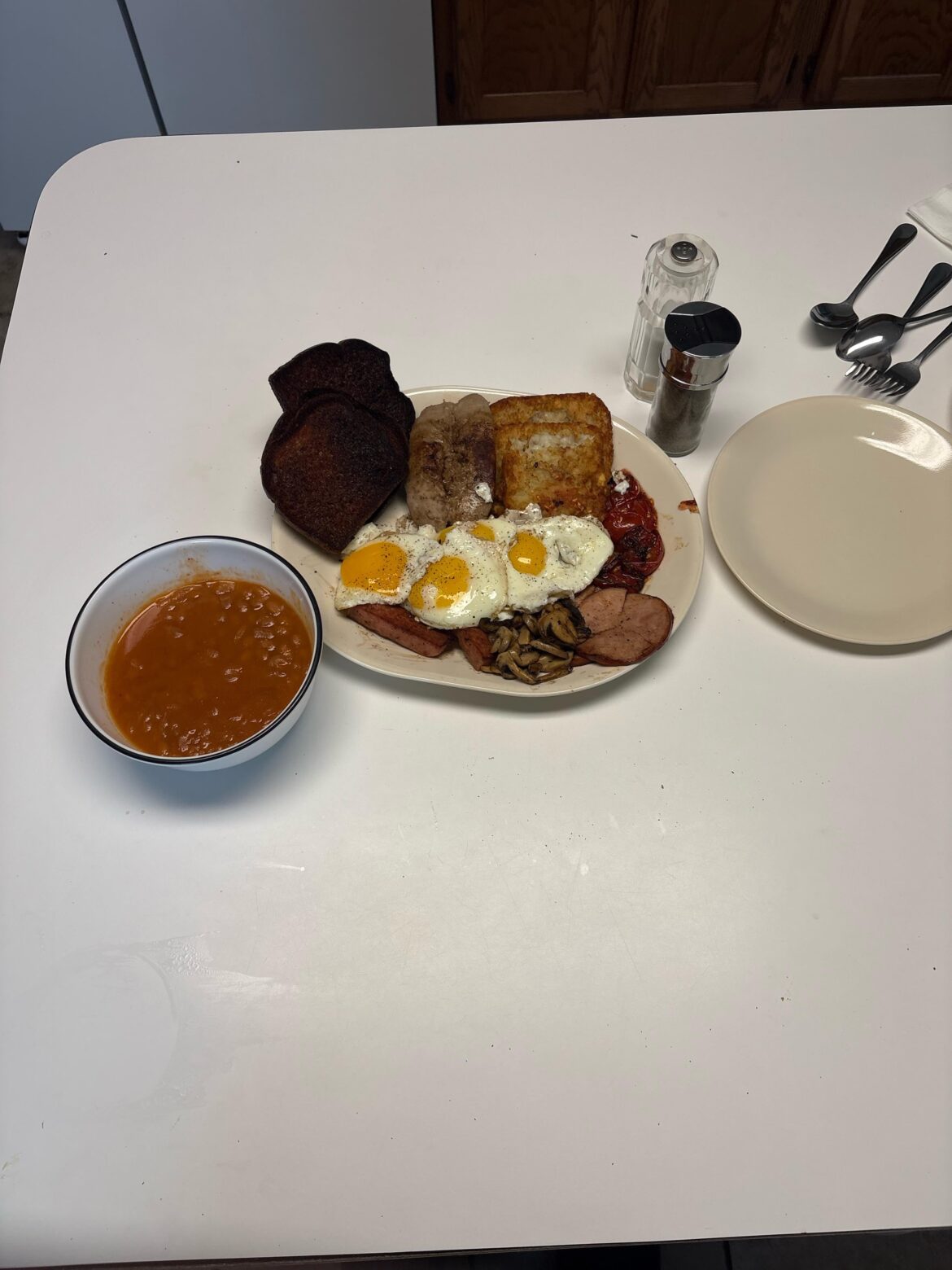 First fry up! I’m an American cut me some slack!