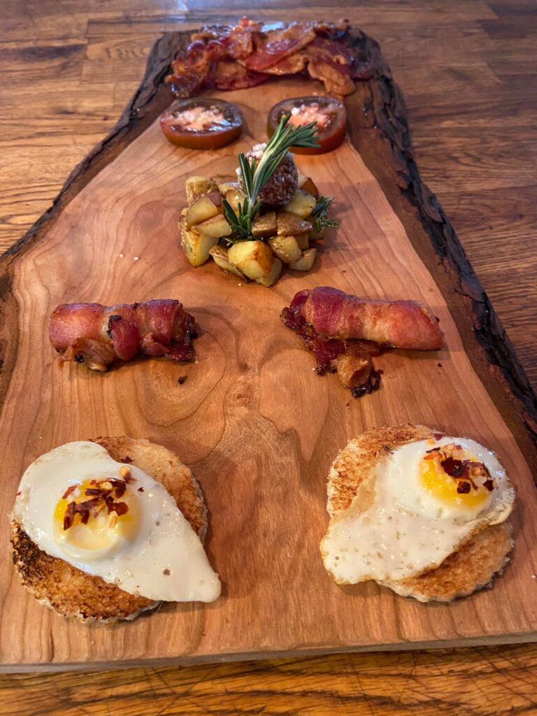 Bacon and eggs