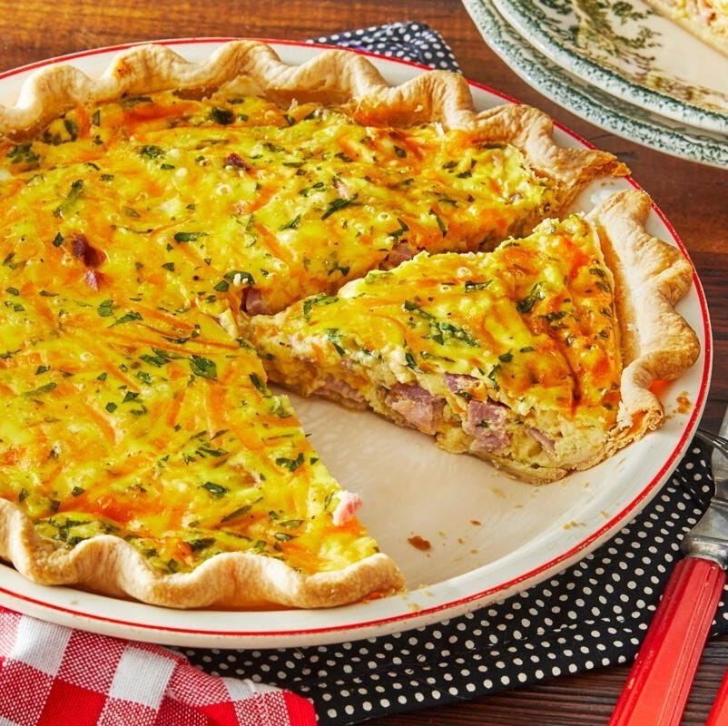 easter ham and cheese quiche