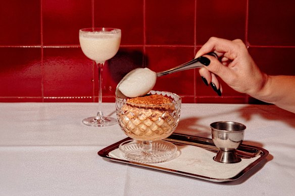 Tiramisu at Bar Allora, which took over the hotel lobby bar at an Accor hotel in the CBD.