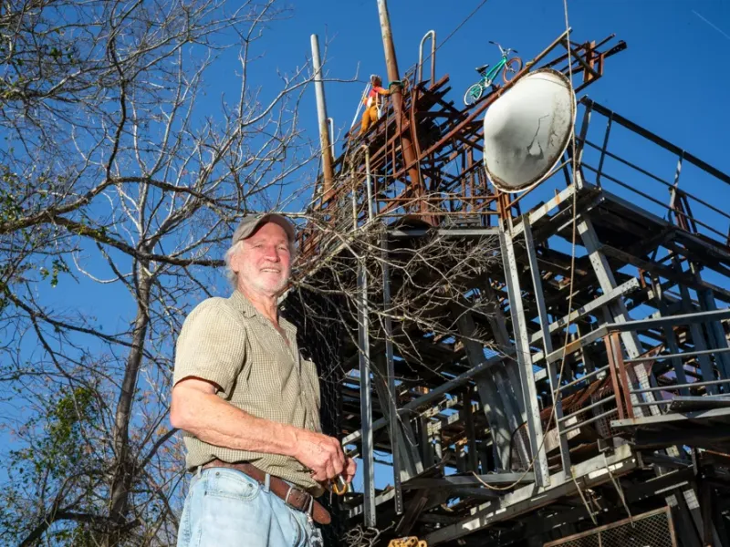 The Junk Artist: Phil Ross isn’t about to the let the city take down his tower of found objects