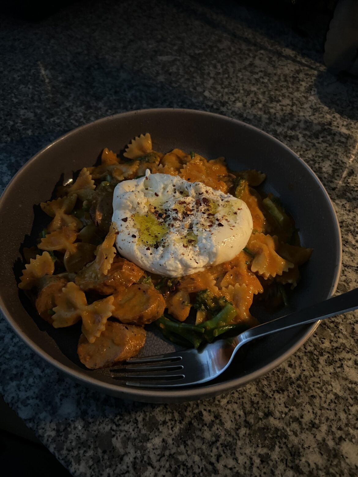 Farfalle with cherry tomato sauce Farfalle with cherry tomato sauce