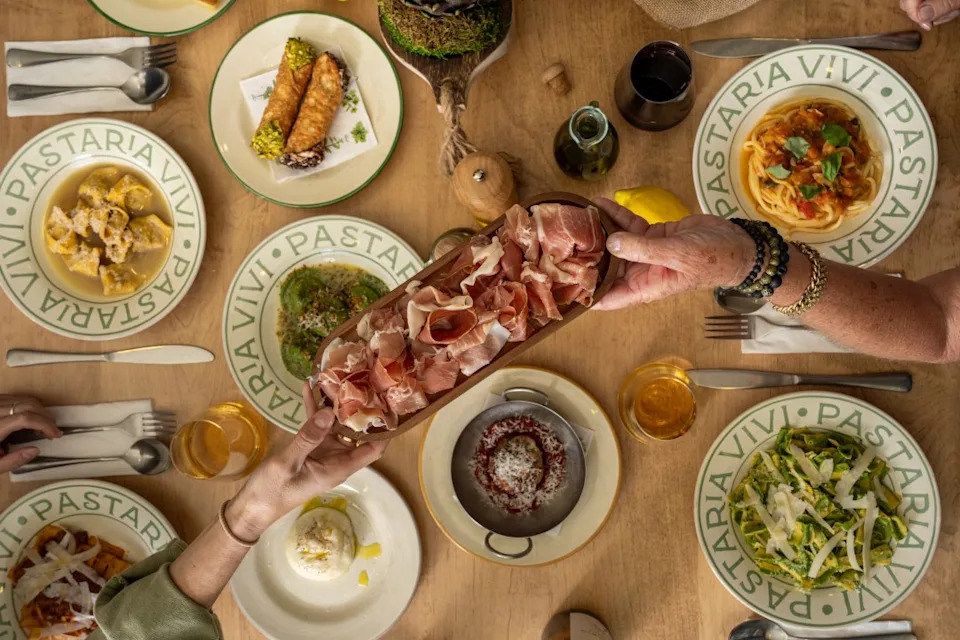 Pastaria Vivi officially opened in Encinitas, offering fresh pasta, ready-to-cook meals and specialty Italian goods under one roof. (Credit: Kimberly Motos)