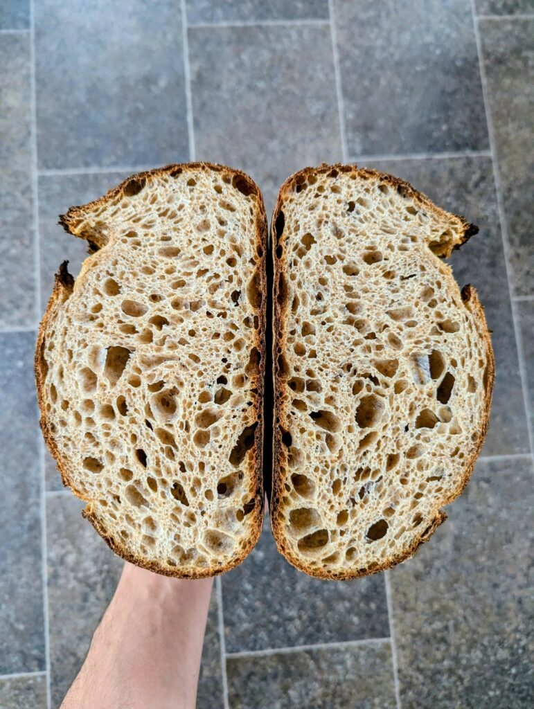 50% whole-grain flour (Red Fife)