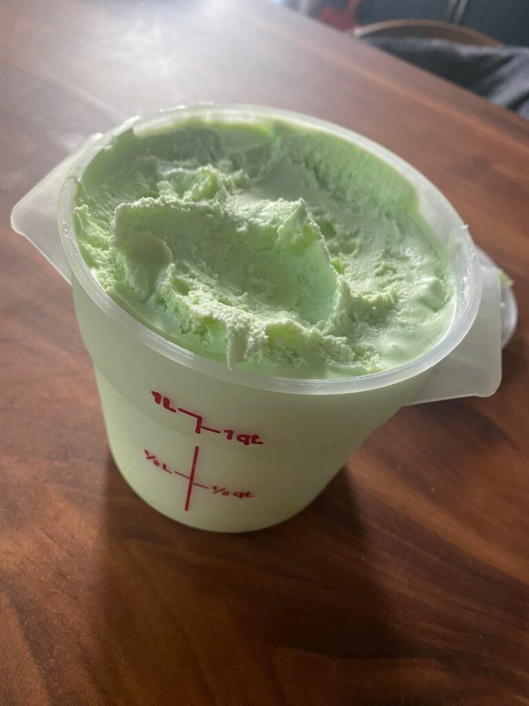 Melona (Honeydew) ice cream