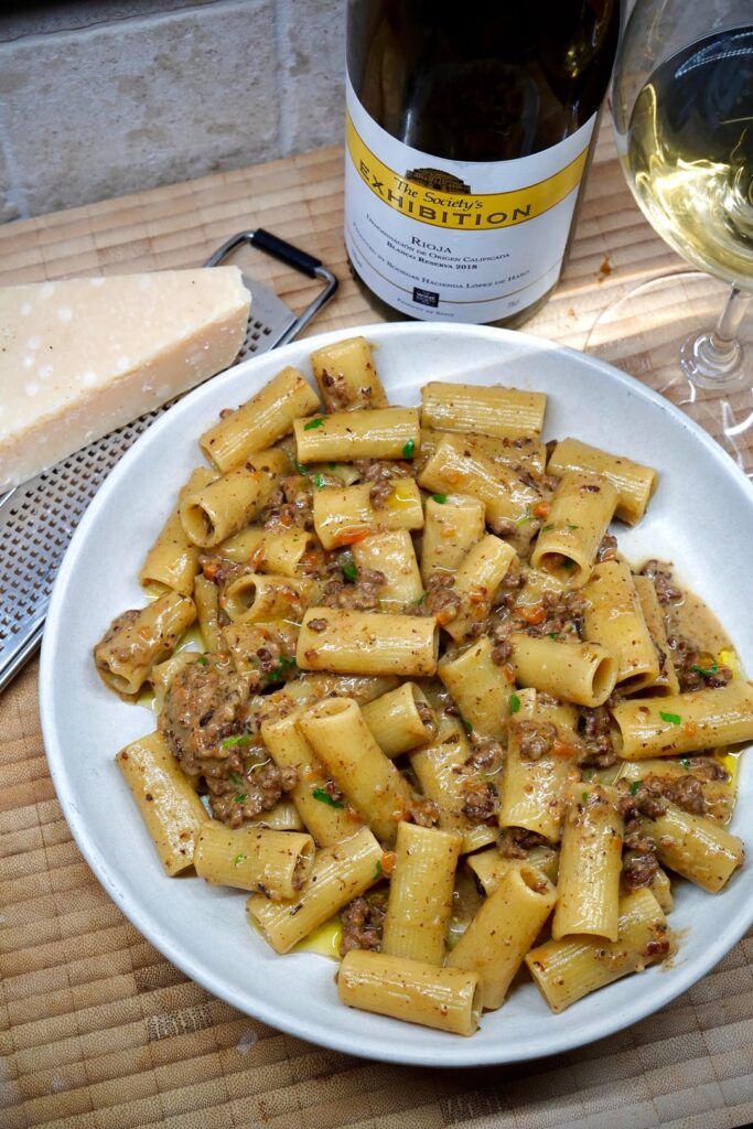Late Night [Leftovers] Dinner: White Ragu Rigatoni.