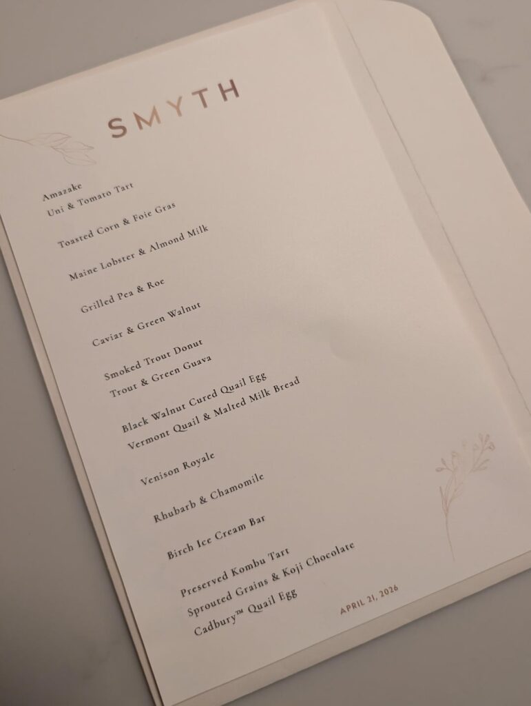 Smyth, Chicago (April 2026)
