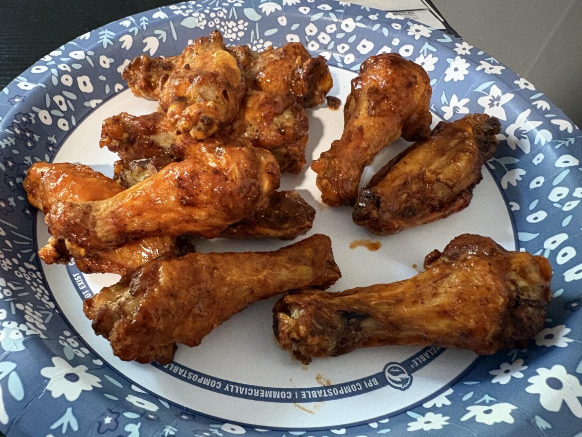 Really proud of my air fried wings tonight