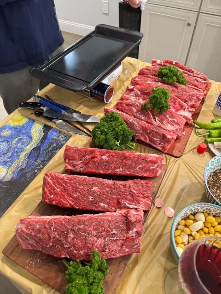 Korean BBQ home party!!! Yeah