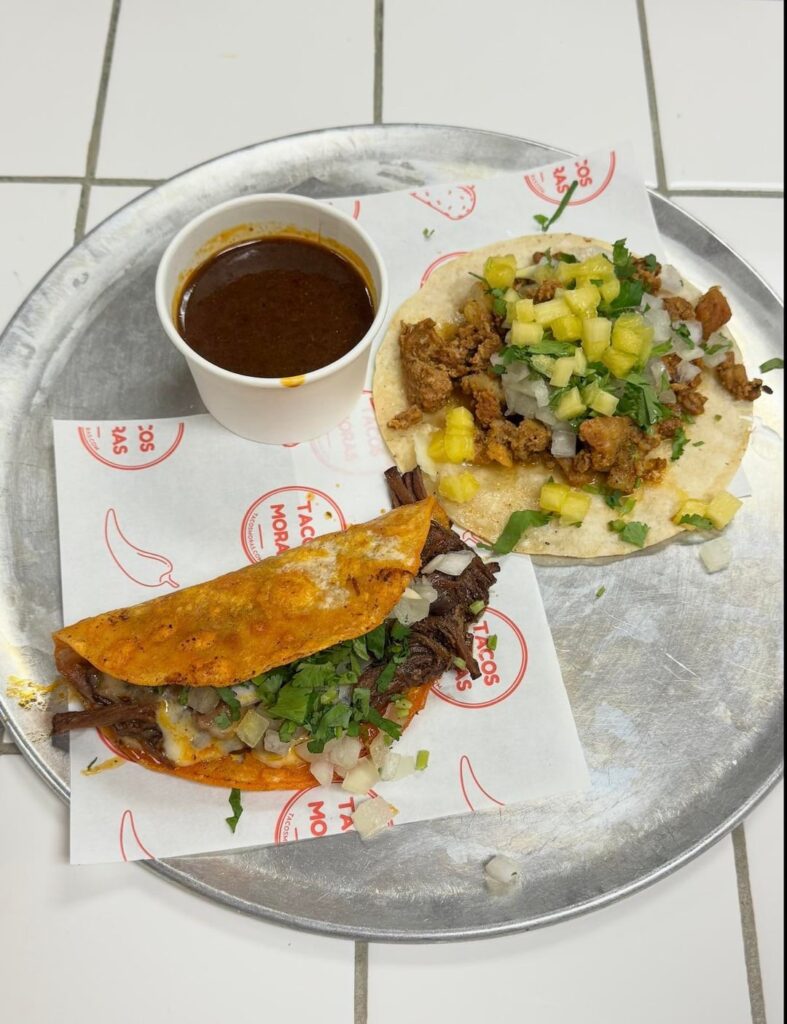 Awesome taco spot! Tacos Moras 🌮