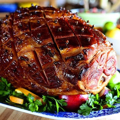 easter glazed ham