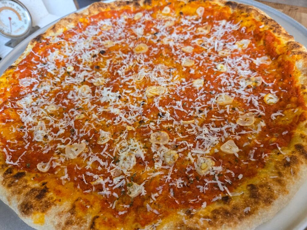 Yeah... you want it- *TOMATO PIE WITH GARLIC!*