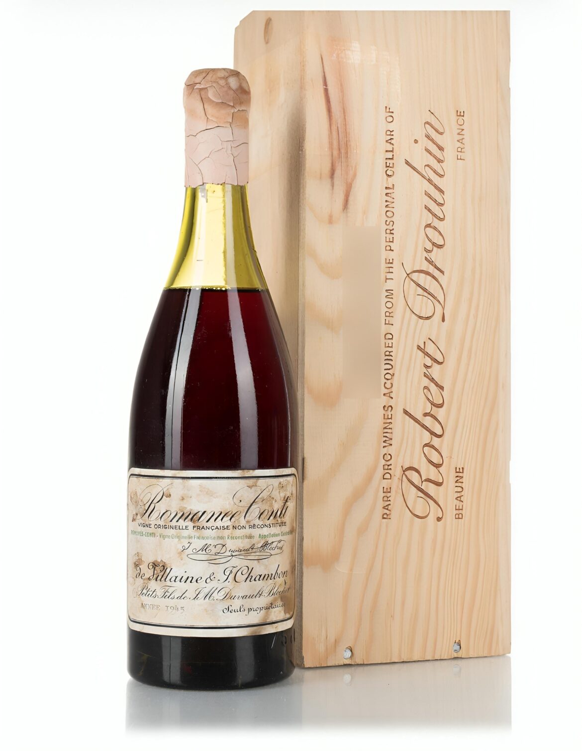 Bottle of wine from 1945 sells for a record-breaking $812,500