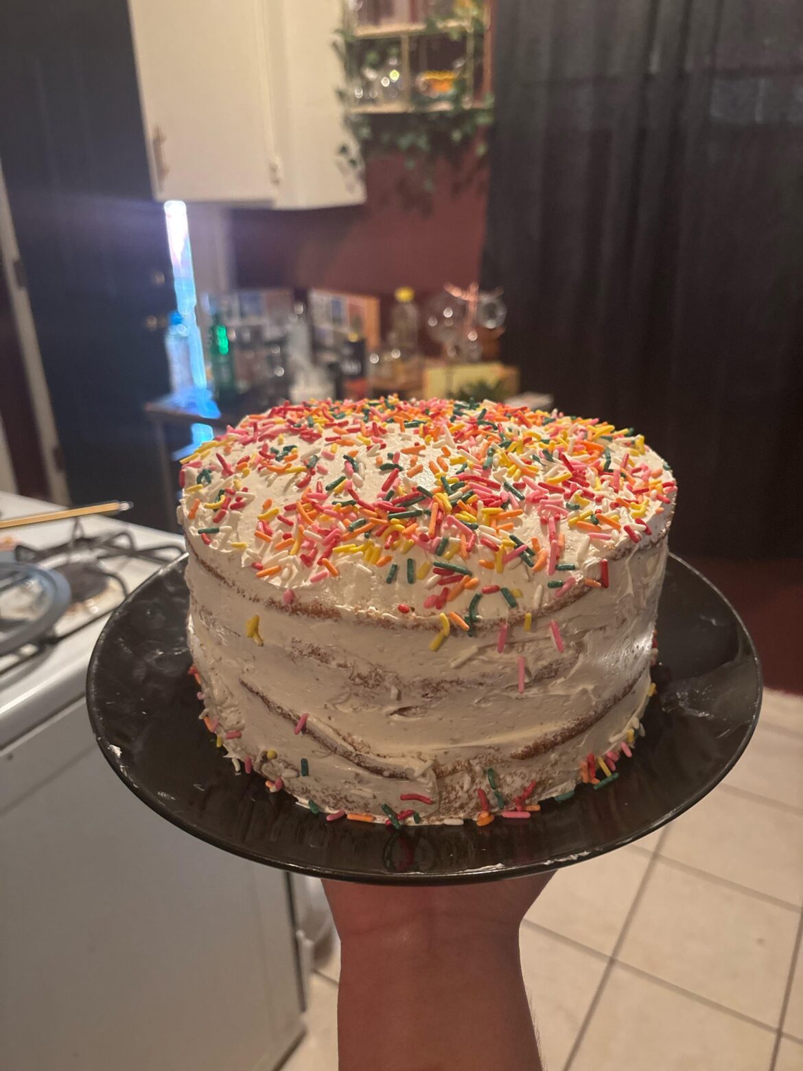 Guys I am so proud it’s my first cake ever