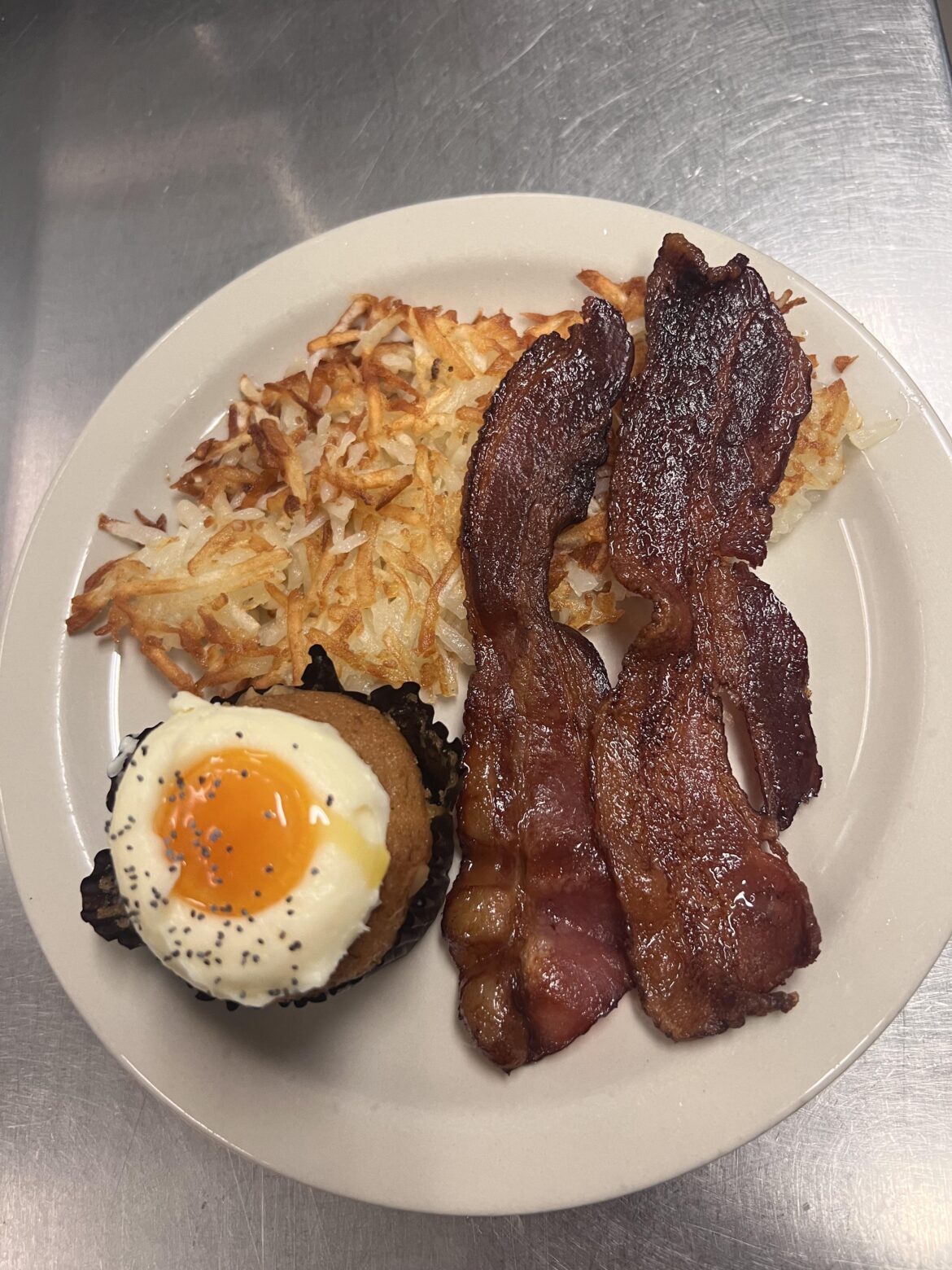 April fools breakfast at our assisted living facility.