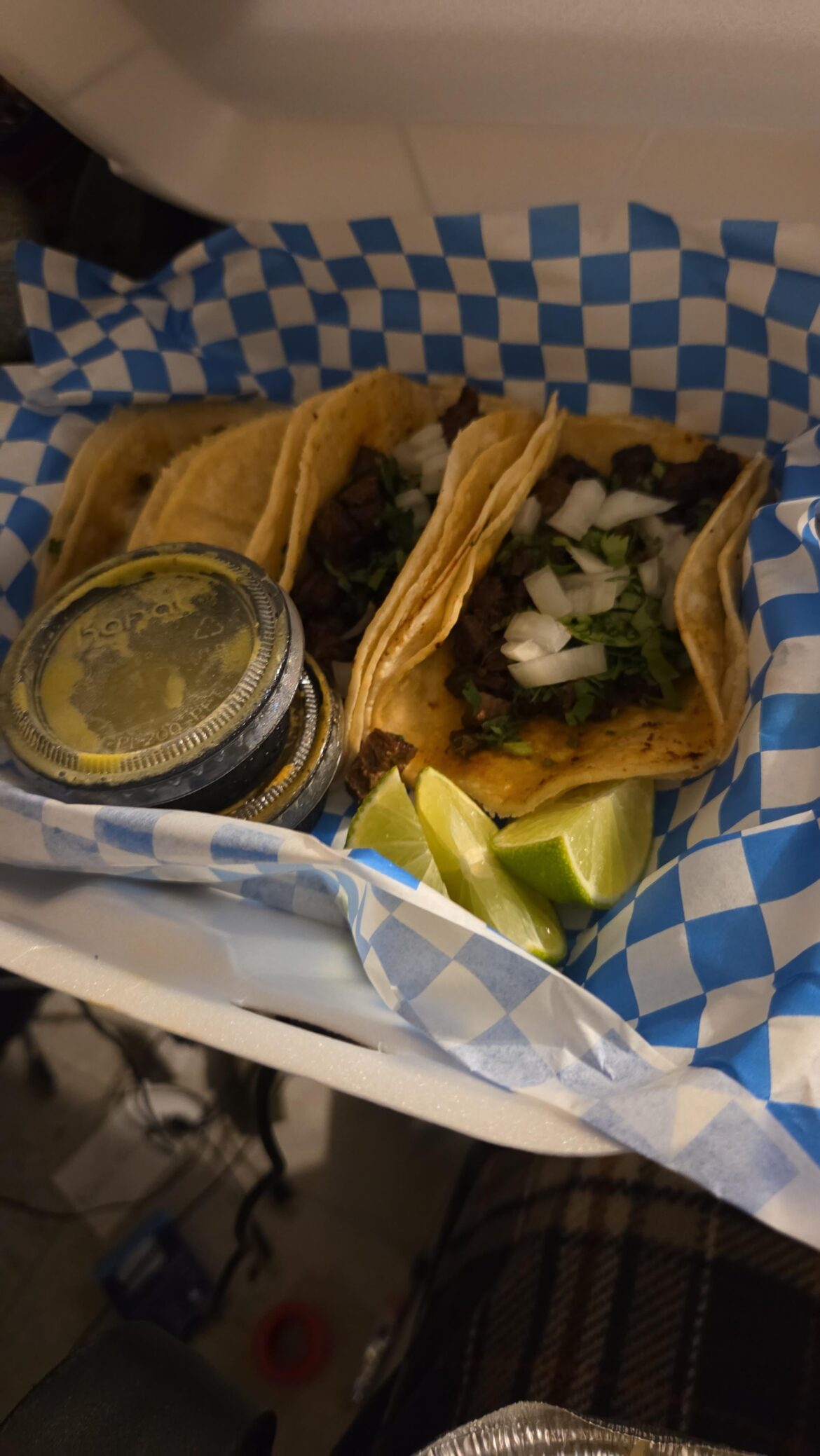 Tacos from local crab place