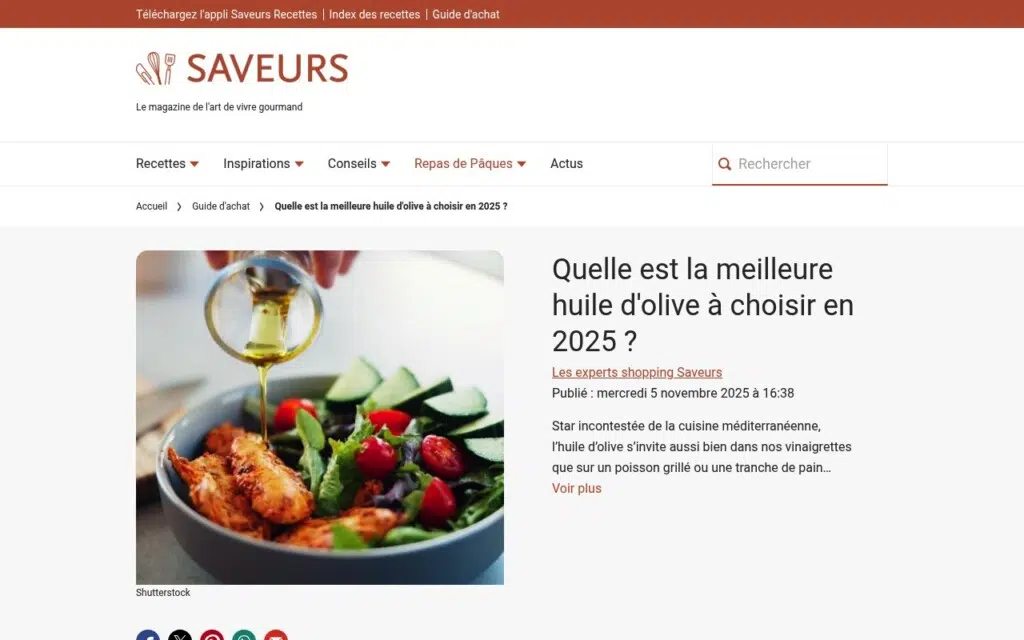 huile olive gastronomique