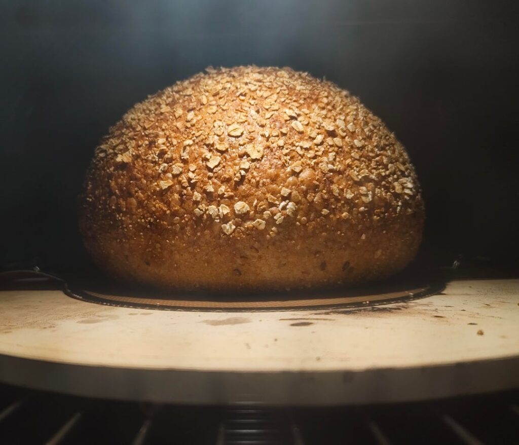 How did this happen? Beautiful oven rise from the outside, but then..