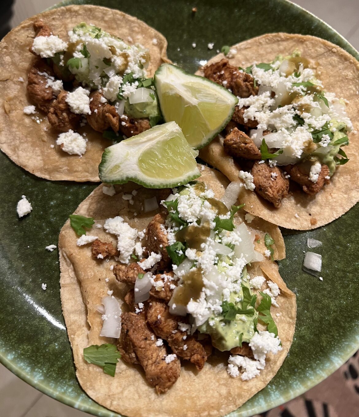 The Friday night “we have tacos at home” vibes lol. So good. Just needed to make a spicy salsa - next time!