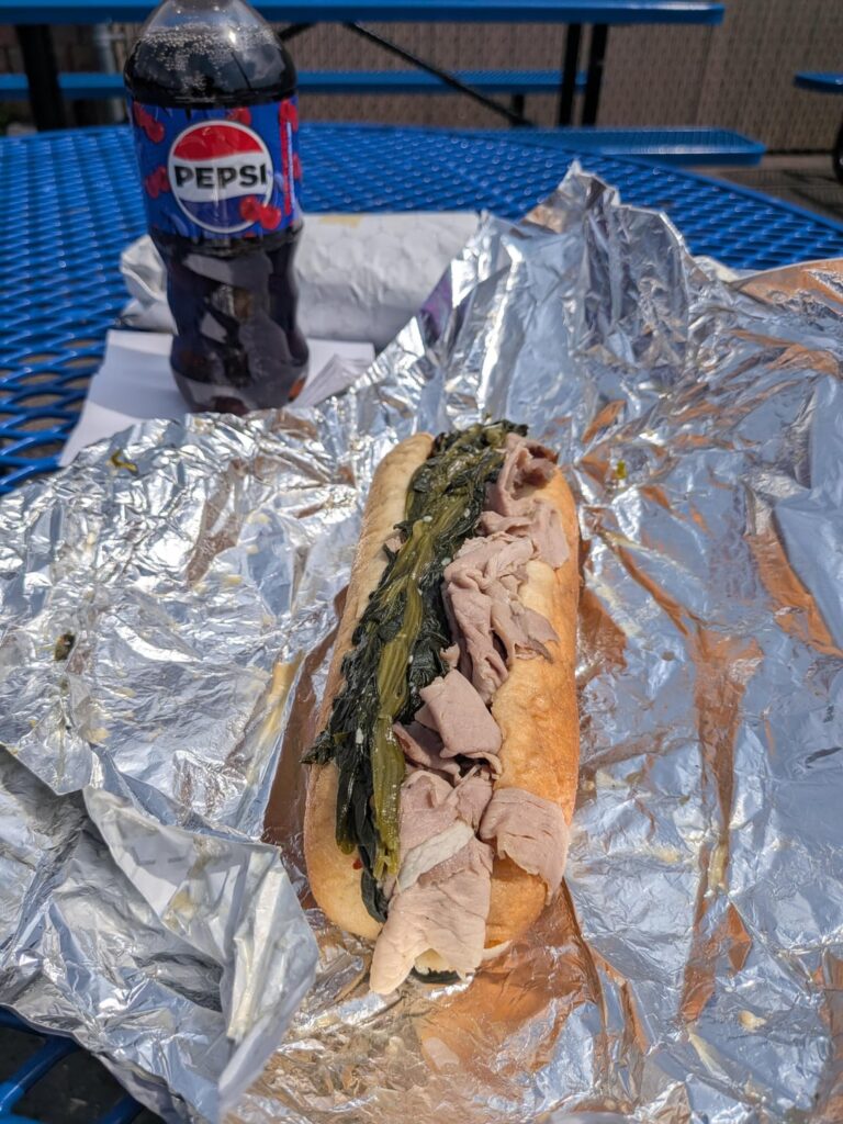 John's Roast Pork on a beautiful Friday afternoon