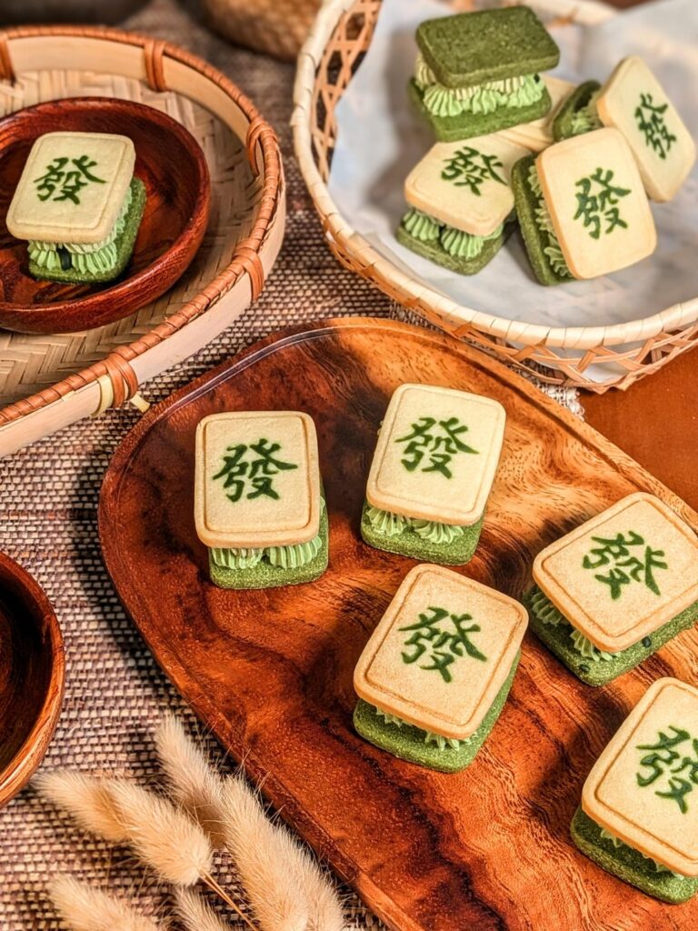 Jasmine Matcha Mahjong Butter Cookies (Updated) 🀄
