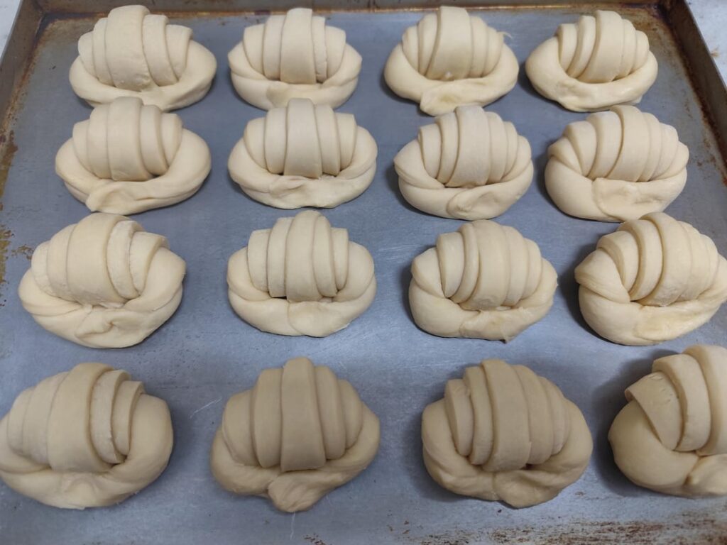 Second time making "medialunas de manteca"