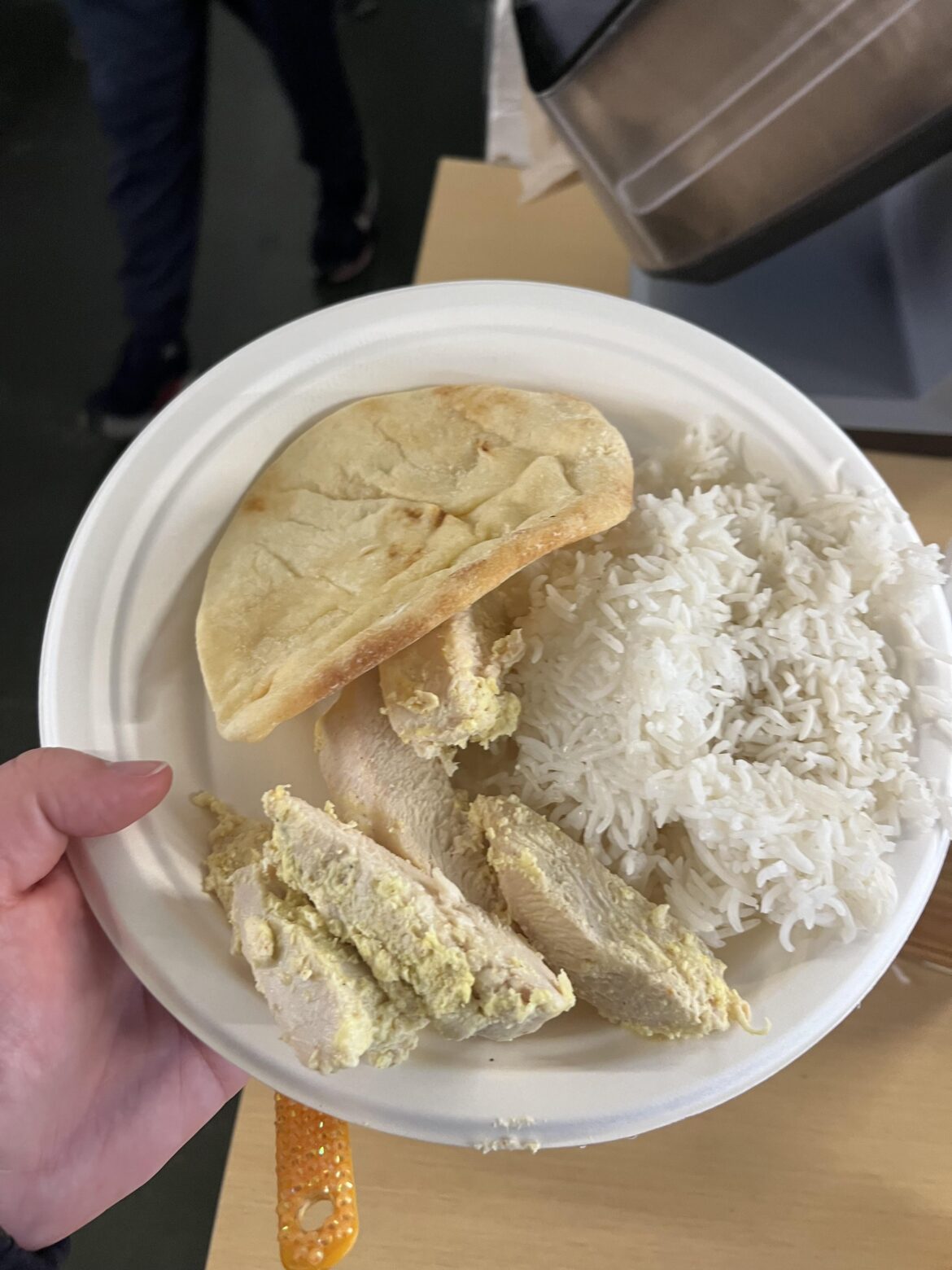 This was the Indian food I was served today at lunch