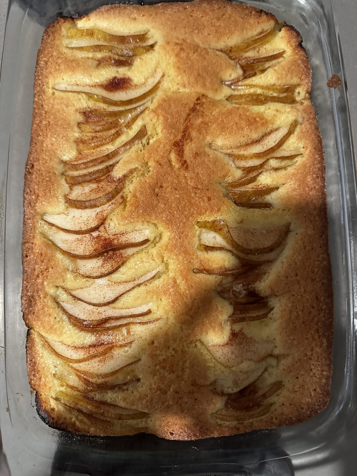 Homemade pear dessert