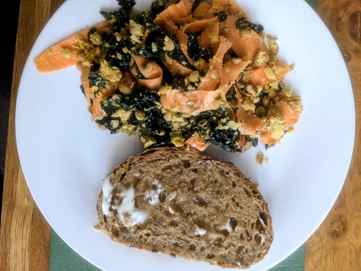 Warm salad for lunch