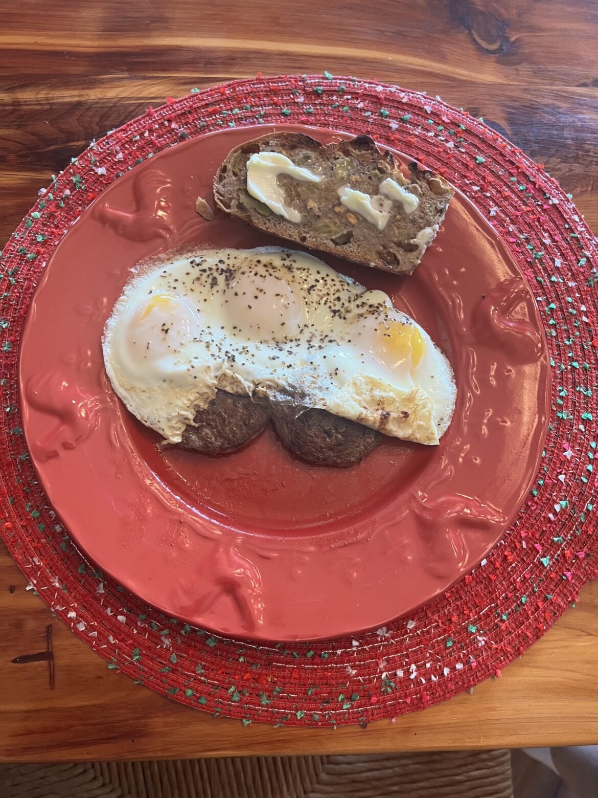 3 Egg Sausage Plate