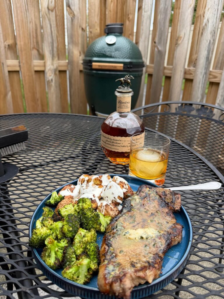 Afternoon steak and bourbon