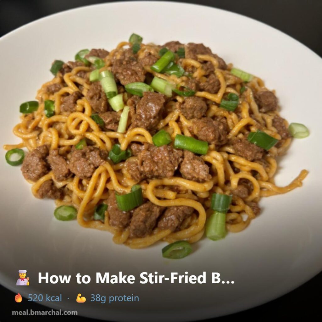 Stir-Fried Beef Chow Mein