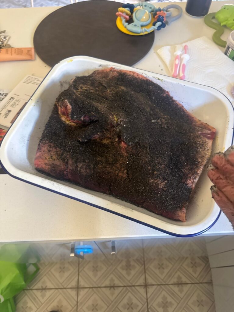 My first brisket (3kg)