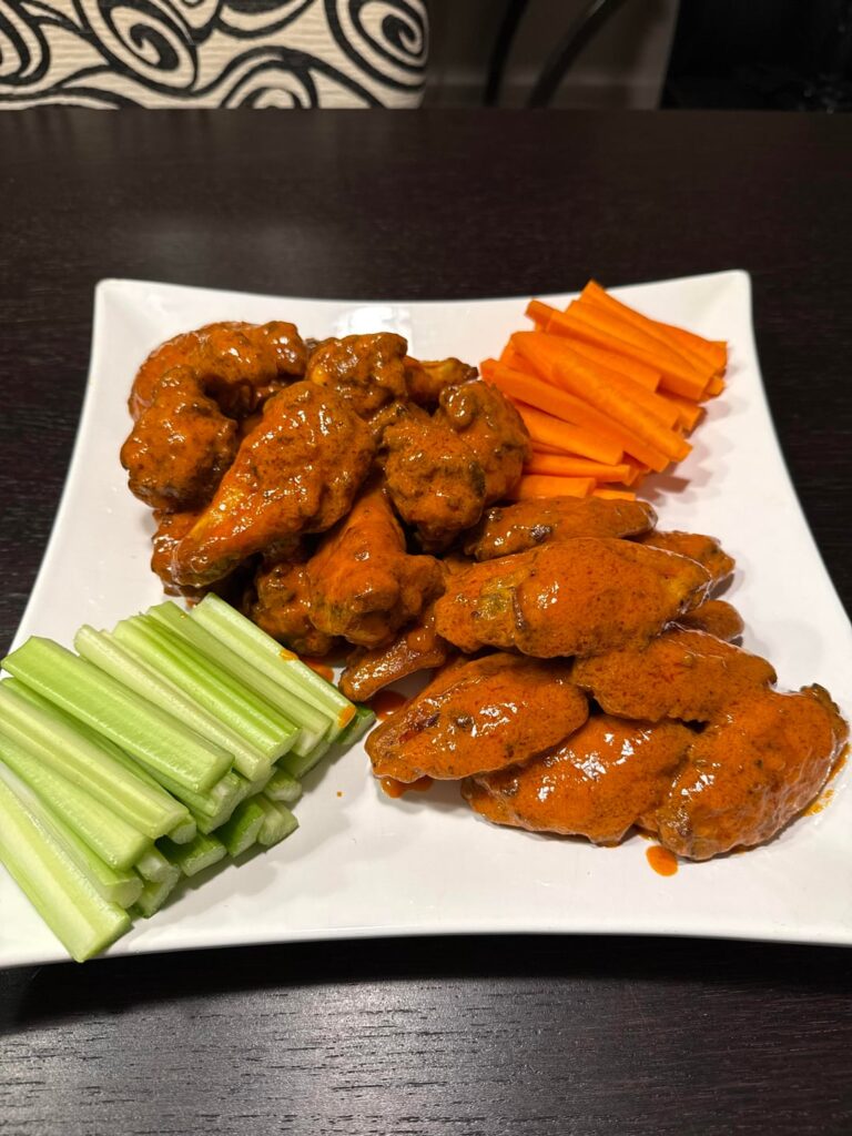 Homemade buffalo wings for the NBA playoffs!