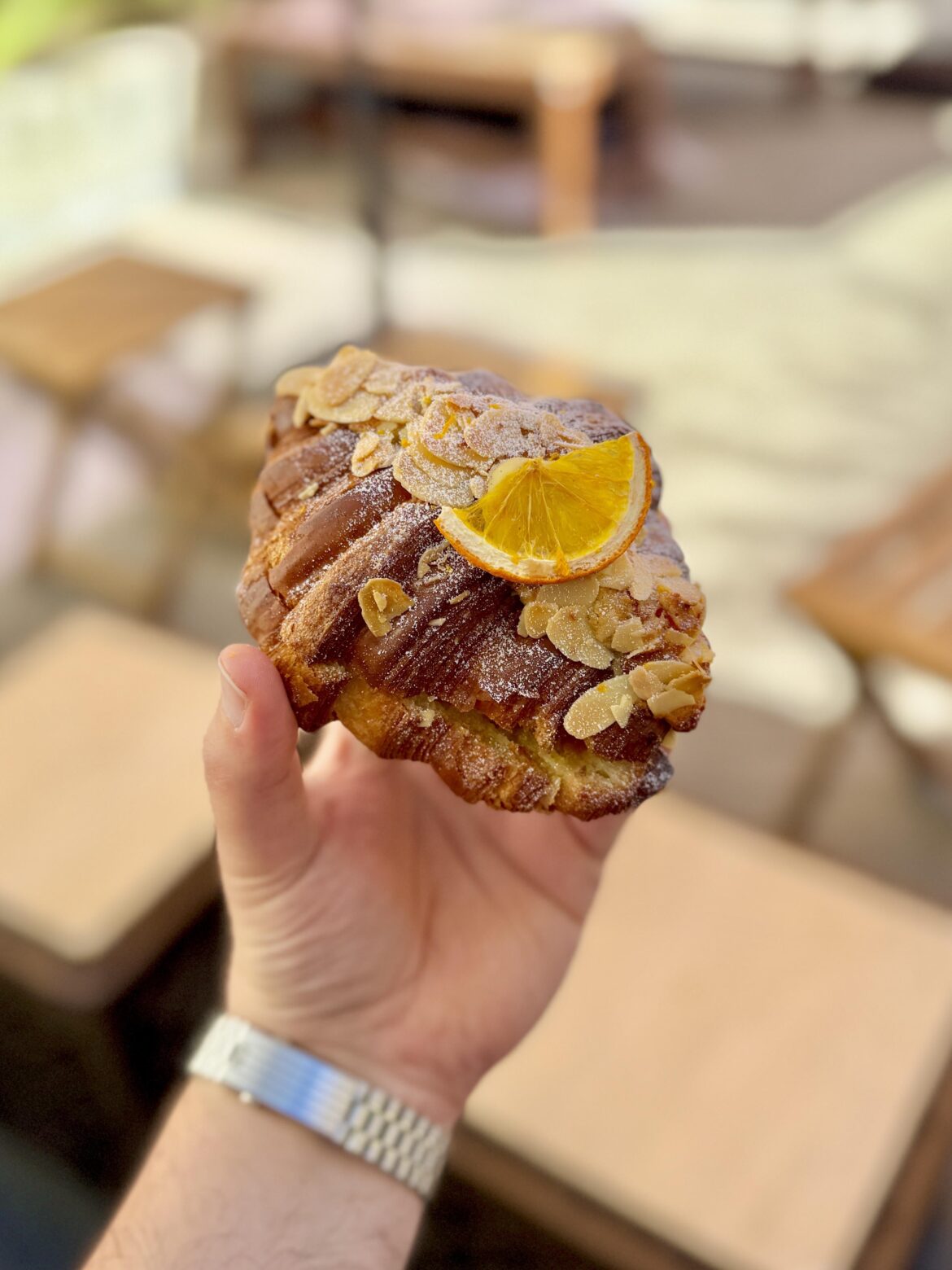 Orange Blossom Almond Croissant 📍 Fondry