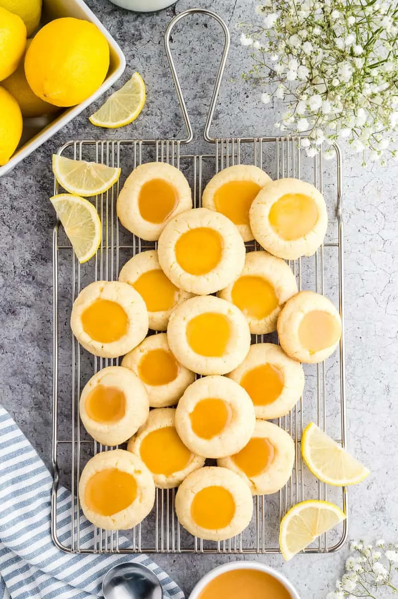 Lemon Thumbprint Cookies - Photo Credit: Seasonal Cravings.