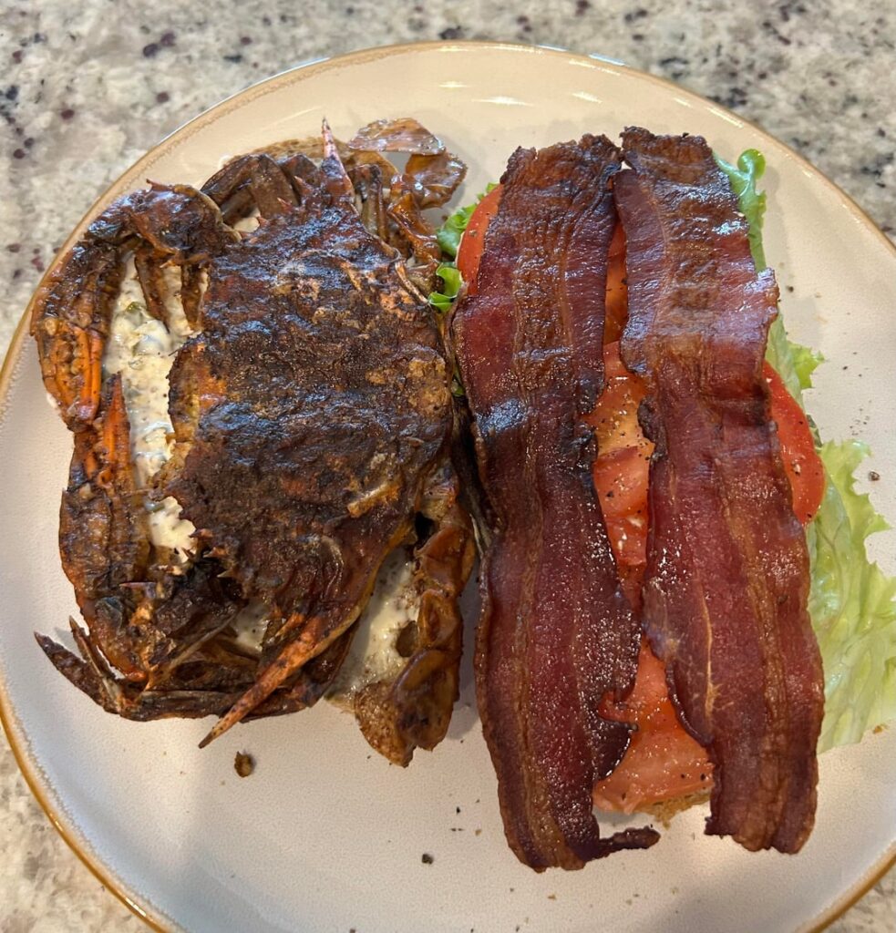 Softshell crab BLT