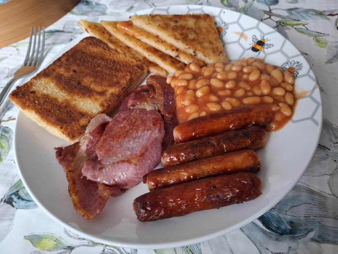 Today's St Patrick's day fry up 🍀