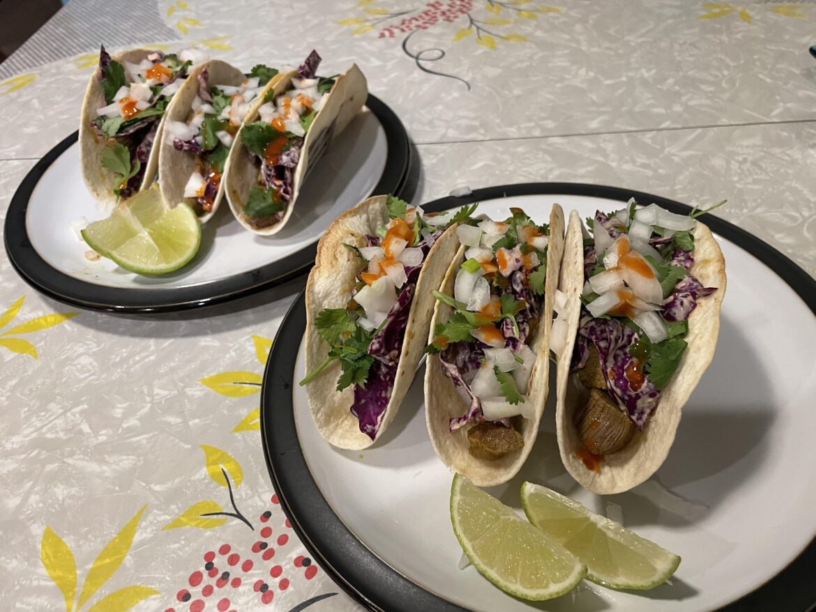 Home made steak tacos