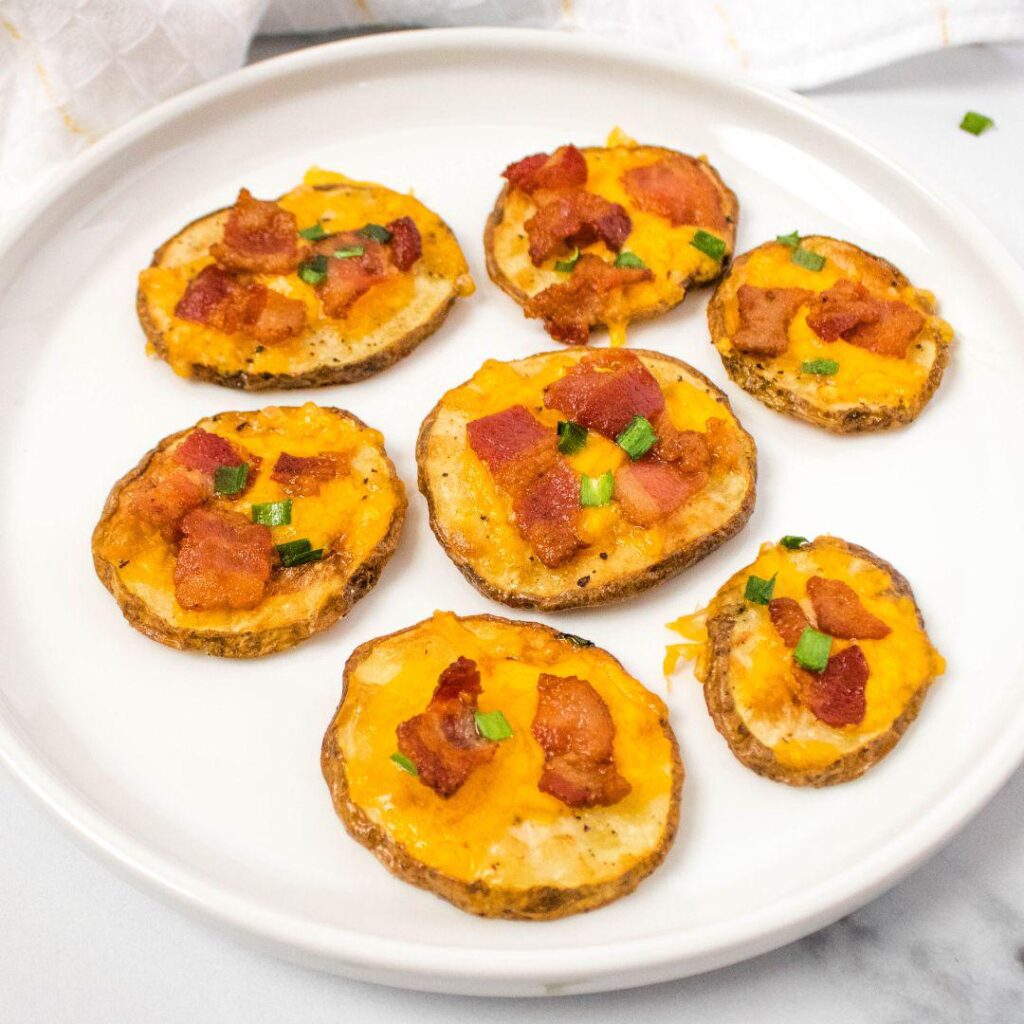 Best Air Fryer Bacon and Cheese Potato Slices