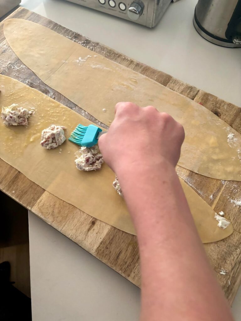 Taught my 11 year old son to make pasta today