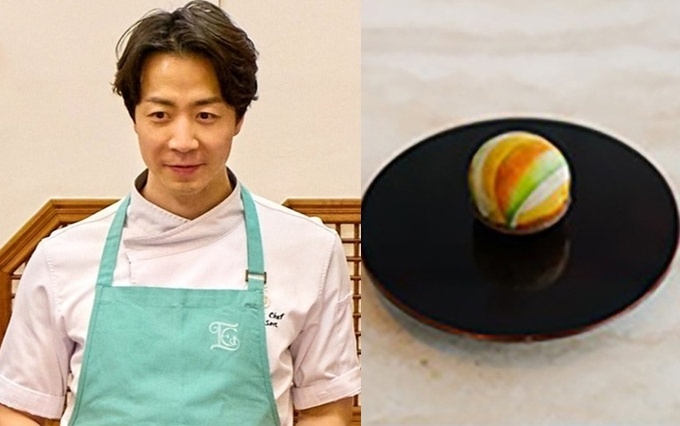 Chef Son Jong-won, Japchae tartlet. Photo by Cheong Wa Dae