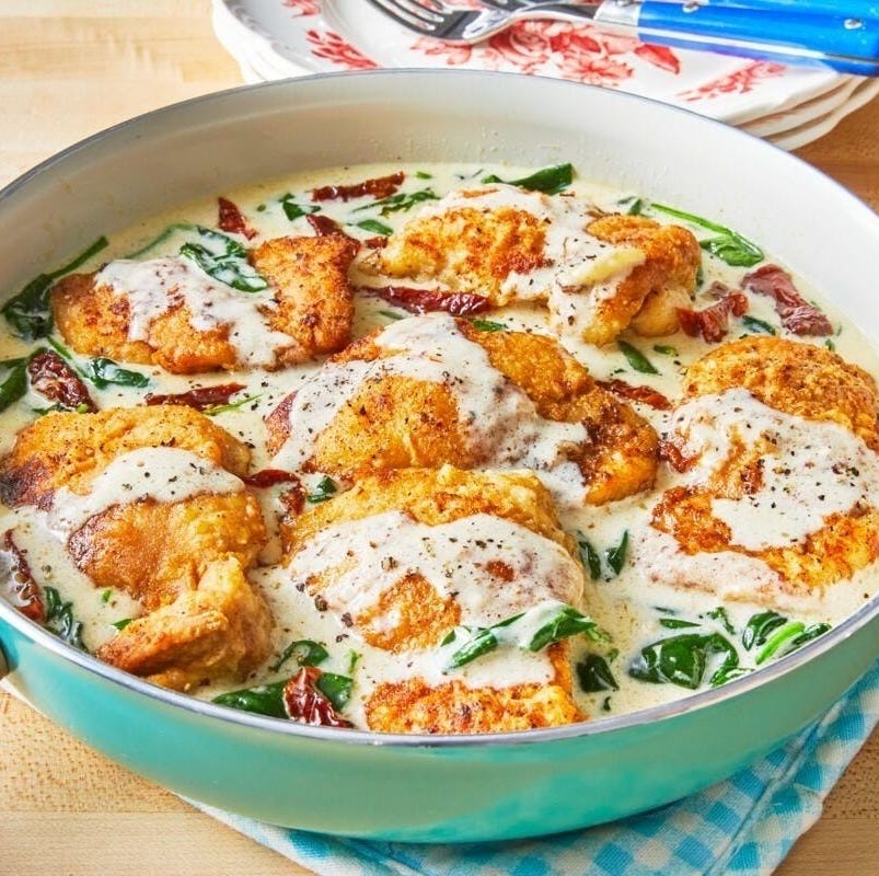 chicken florentine for non traditional christmas dinner