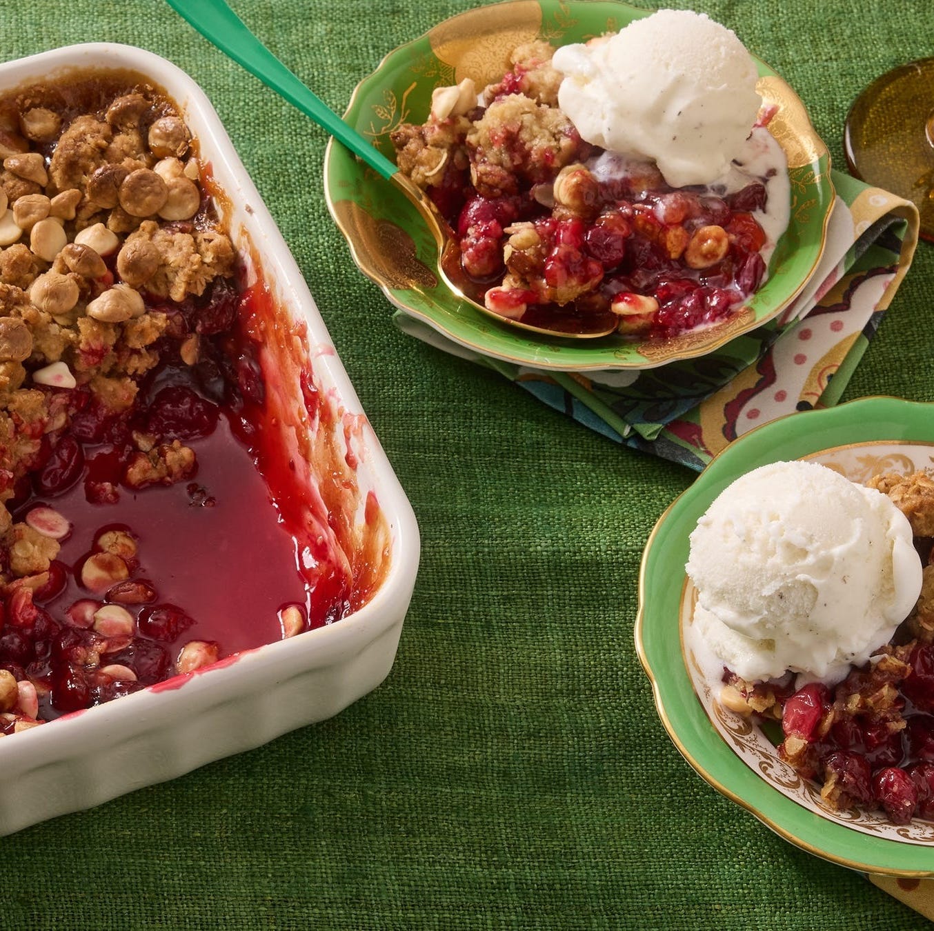 non traditional christmas dinner ideas cranberry crisp