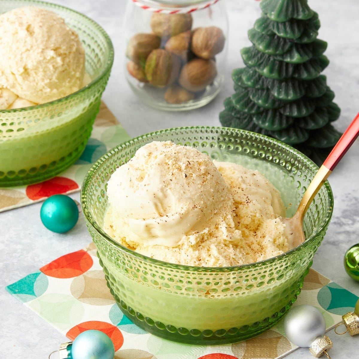 eggnog ice cream for non traditional christmas dinner